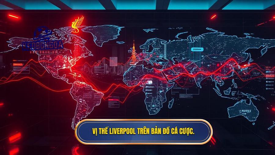 1. Vị thế Liverpool trên bản đồ cá cược.