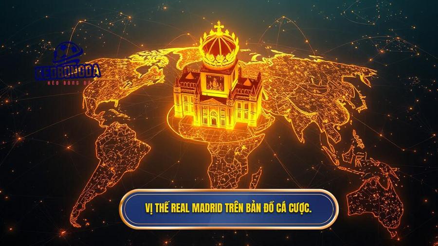 1. Vị thế Real Madrid trên bản đồ cá cược.