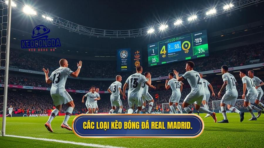 2. Các loại kèo bóng đá Real Madrid.