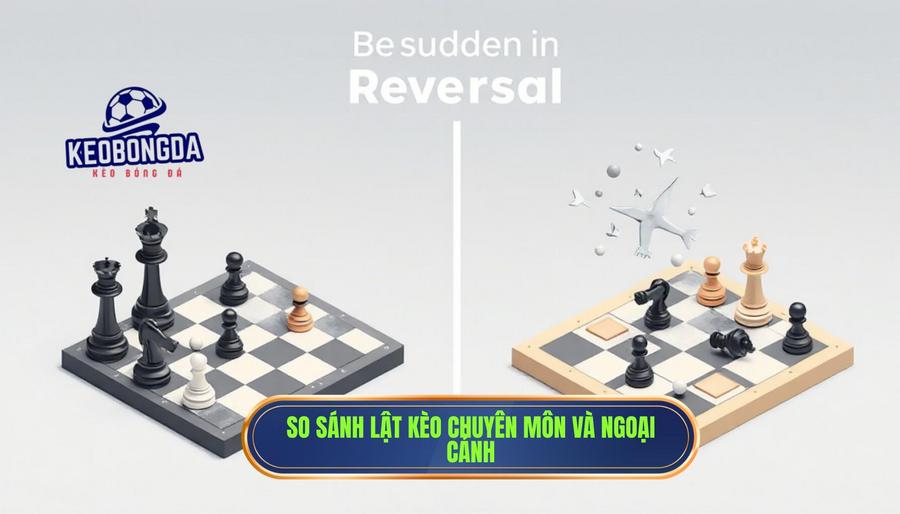 Một cú lật kèo phút chót – ai đang điều khiển cuộc chơi? 3 Bảng so sánh: Sự khác biệt giữa lật kèo chuyên môn và lật kèo do tác động bên ngoài